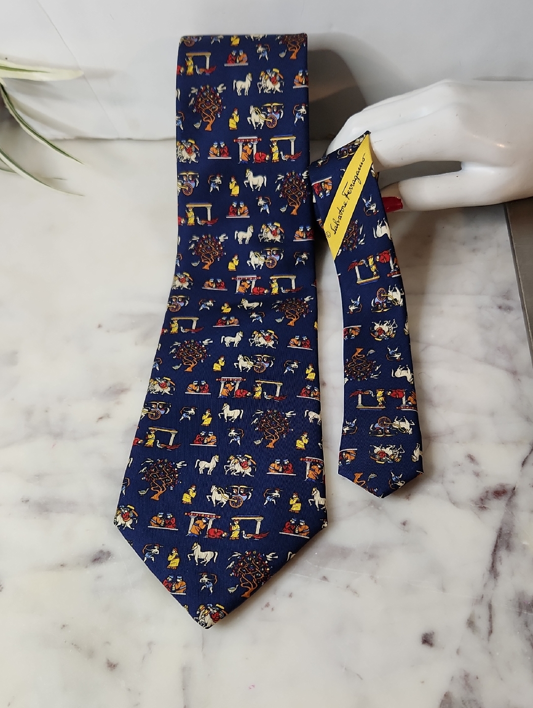 Salvatore Ferragamo Necktie | Persian Medieval 100% Silk